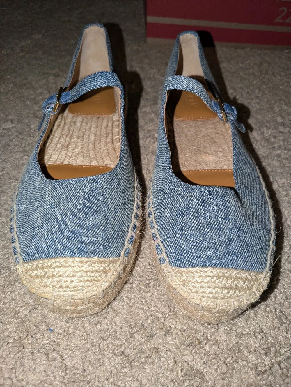 Luize Mary Jane Platform Espadrille Lauren Ralph Lauren Size 6.5 NWOT $145